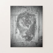 Cat Napping Auf dem Laptop oder erstellen Sie Ihre Puzzle (Vertikal)