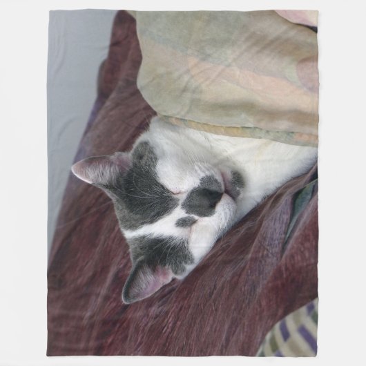 Cat Napping Fleecedecke (Vorderseite)