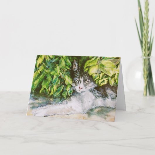 Cat Napping Karte (Vorderseite)