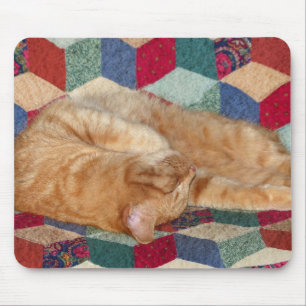 Cat Napping Mousepad