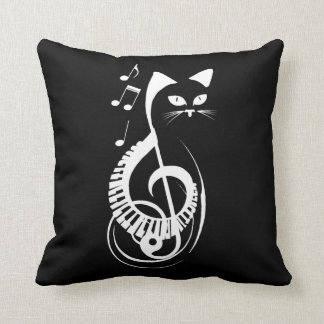 Cat Nature Animal Music Piano Fan Kissen