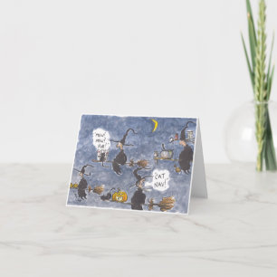 Cat Nav Halloween Card Karte