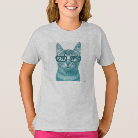 Cat Nerd T-Shirt (Vorderseite)