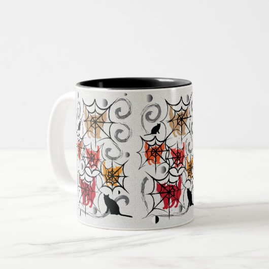 CAT-Netz Zweifarbige Tasse (Vorderseite Links)