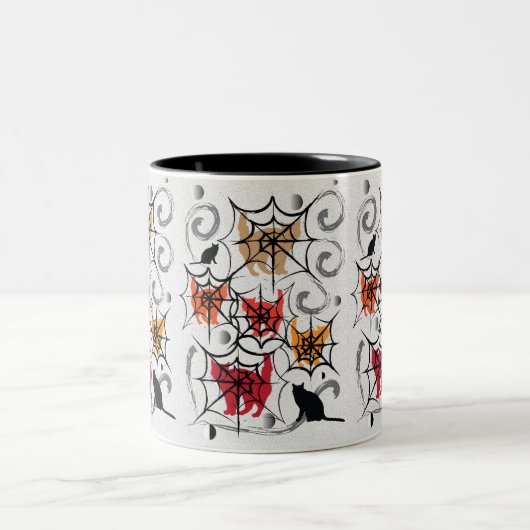 CAT-Netz Zweifarbige Tasse (Mittel)