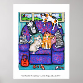 Cat Nickerchen auf der Mama Poster