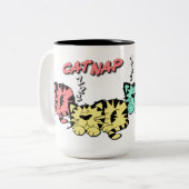 Cat Nickerchen Cat Lovers Tasse (Vorderseite Links)