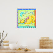 Cat Nickerchen Cat Poster (Küche)