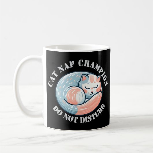 Cat Nickerchen Champion Kaffeetasse (Links)
