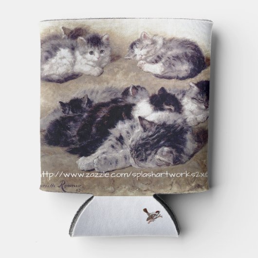 "Cat Nickerchen" Dosenkühler (Vorderseite)