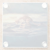 Cat Nickerchen Dream oder Nightmare Glasuntersetzer (Rückseite)