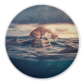 Cat Nickerchen Dream oder Nightmare Keramikknauf (Vorderseite)