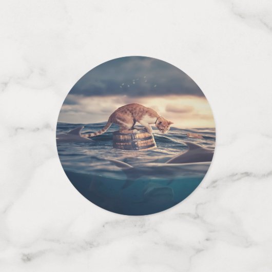 Cat Nickerchen Dream oder Nightmare Konfetti (Klein Vorderseite)