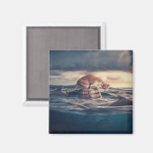 Cat Nickerchen Dream oder Nightmare Magnet (Vorderseite/Rückseite)