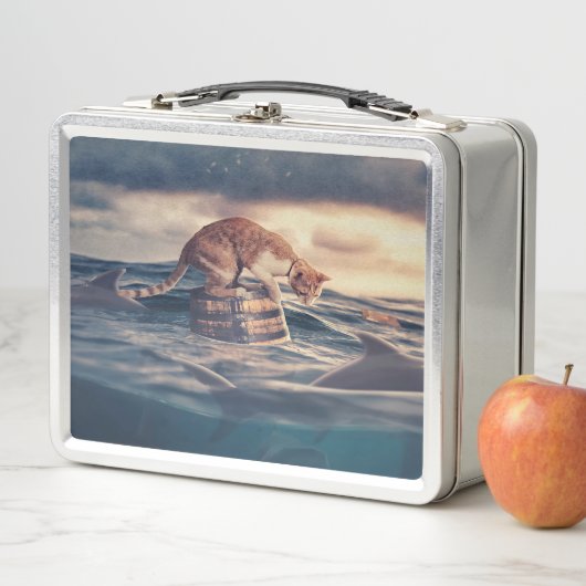 Cat Nickerchen Dream oder Nightmare Metall Brotdose (Beispiel)