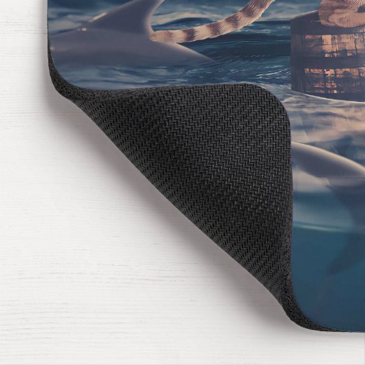 Cat Nickerchen Dream oder Nightmare Mousepad (Ecke)