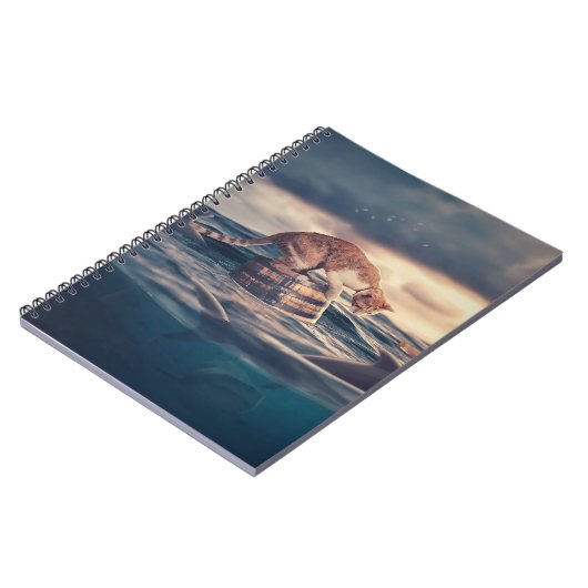 Cat Nickerchen Dream oder Nightmare Notizblock (Linke Seite)