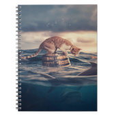 Cat Nickerchen Dream oder Nightmare Notizblock (Vorderseite)