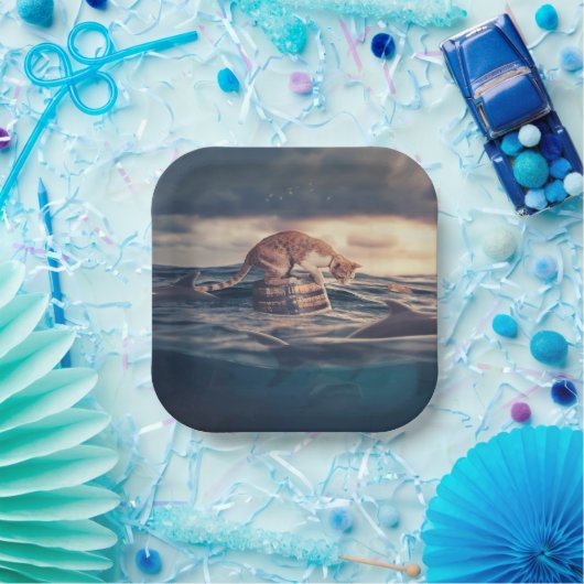 Cat Nickerchen Dream oder Nightmare Pappteller (Party)