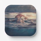 Cat Nickerchen Dream oder Nightmare Pappteller (Vorderseite)