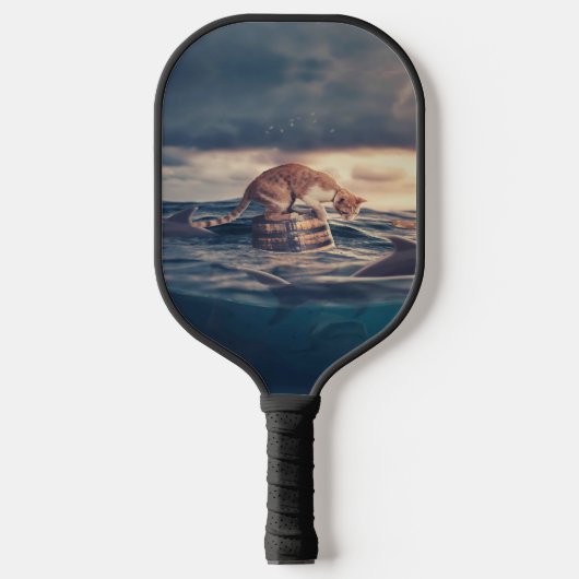 Cat Nickerchen Dream oder Nightmare Pickleball Schläger (Vorderseite)