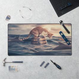 Cat Nickerchen Dream oder Nightmare Schreibtischunterlage