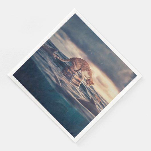 Cat Nickerchen Dream oder Nightmare Serviette (Ecke)