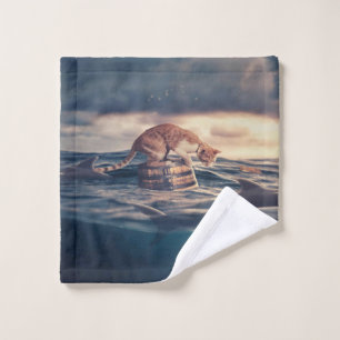 Cat Nickerchen Dream oder Nightmare Waschlappen