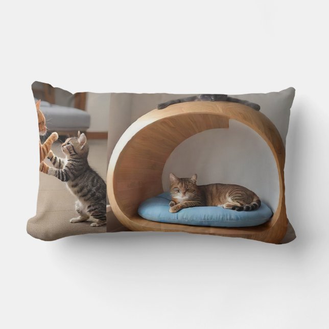 Cat Nickerchen Haven' Kissen (Vorderseite)