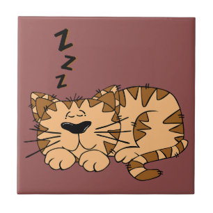 Cat Nickerchen Kitty Kleine Keramik Tile Fliese