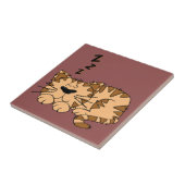 Cat Nickerchen Kitty Kleine Keramik Tile Fliese (Seite)