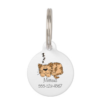 Cat Nickerchen Kitty Pet Tag Tiermarke