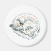 Cat Nickerchen Magnet (Vorne)