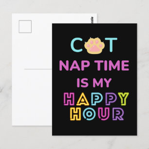 CAT-Nickerchen Postkarte