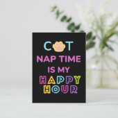 CAT-Nickerchen Postkarte (Stehend Vorderseite)