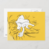 Cat-Nickerchen Postkarte (Vorne/Hinten)