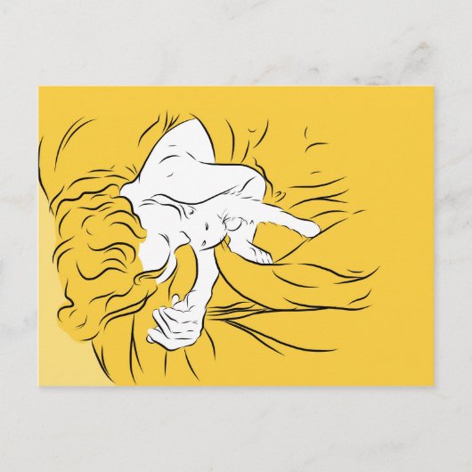 Cat-Nickerchen Postkarte (Vorderseite)