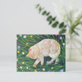 Cat Nickerchen Postkarte (Stehend Vorderseite)
