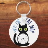 Cat Nickerchen Schlüsselanhänger (Vorderseite)
