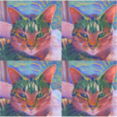 Cat-Nickerchen-Sticker Aufkleber (Vorderseite)