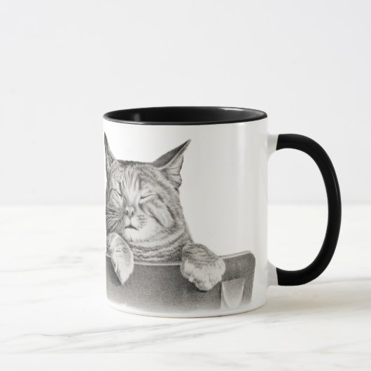 Cat Nickerchen Tasse (Rechts)