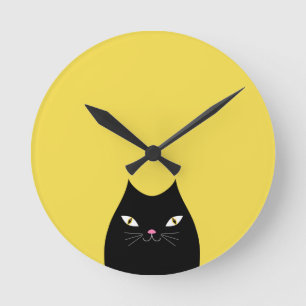 Cat Nickerchen Time Runde Wanduhr