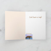 Cat Nickerchen Wisdom erhalten Well Card Karte (Innenseite)