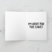 CAT NIEDLICH CAT KUNST FUNNY BIRTHDAY GREETING CAR KARTE (Innenseite)