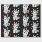 Cat niedlich Caticorn Geschenkpapier (Flach)