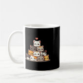 Cat Niedlich Cats Anime Kawaii Neko Kaffeetasse (Links)