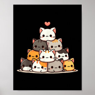 Cat Niedlich Cats Anime Kawaii Neko Poster