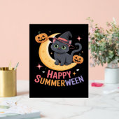 Cat Niedlich Halloween Ästhetische Essenzielle T - Acrylschild (Hochzeit)