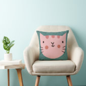 Cat Niedlich Pinky Kinderzimmer Baby Room Throw Ki Kissen (Stuhl )