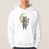 Cat Night Moon Hoodie (Vorderseite)